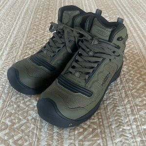 BRAND NEW Keen Reno Mid Rise Waterproof Carbon Toe Green Lace Up Work Boots